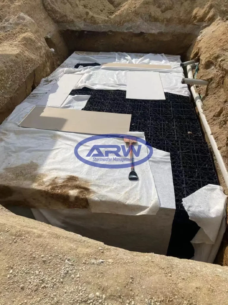 The project successfully implemented an efficient, sustainable, and reliable residential stormwater solution.