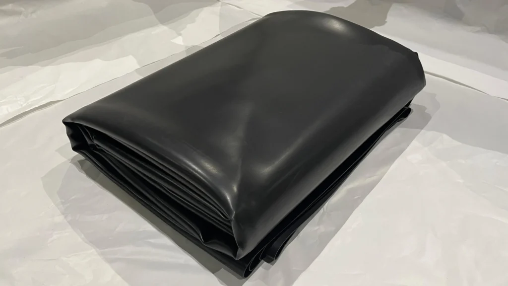 Custom branded carton packaging for folded EPDM pond liner kits
