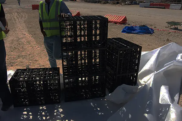 Underground water retention system installation for flood mitigation