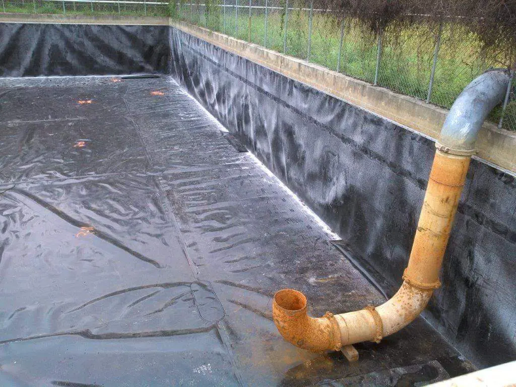 Chemical-resistant HDPE liner for industrial wastewater treatment lagoons and secondary containment
